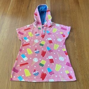 Mini Boden Pink Ice Cream Print Swim Coverup